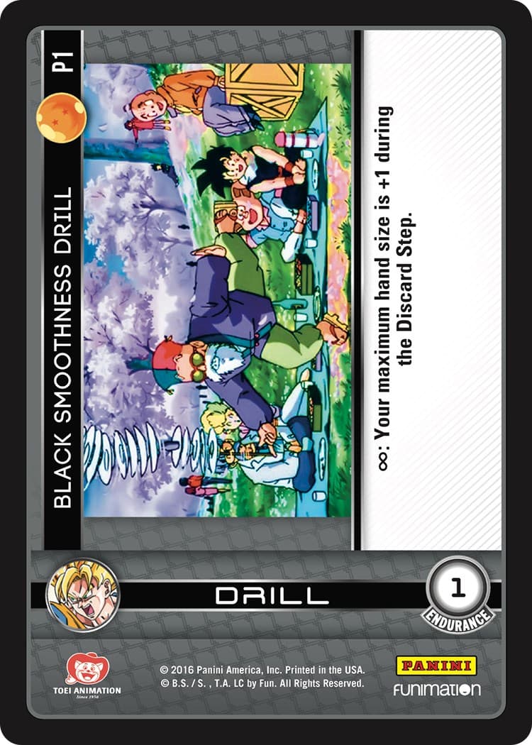 Black Smoothness Drill (Vengeance) — Panini Promo Cards card