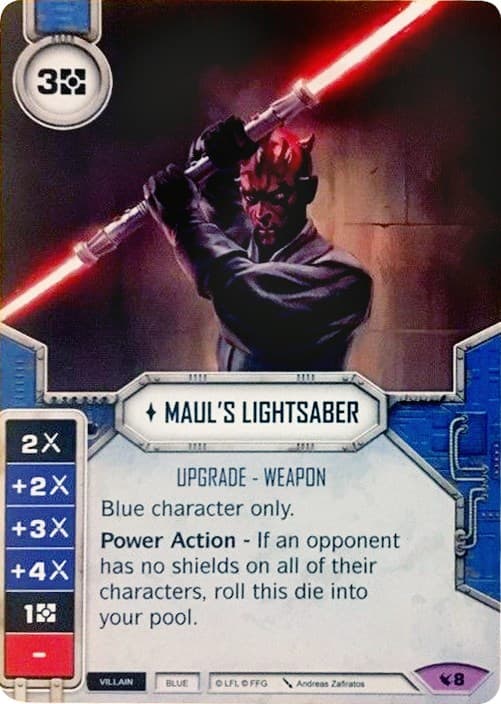 Maul's Lightsaber (Card Only) — Legacies card