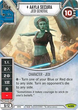 Aayla Secura - Jedi General (Card Only) — Legacies card