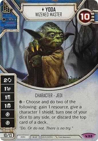 Yoda - Wizened Master — Legacies card