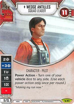 Wedge Antilles - Squad Leader — Legacies card