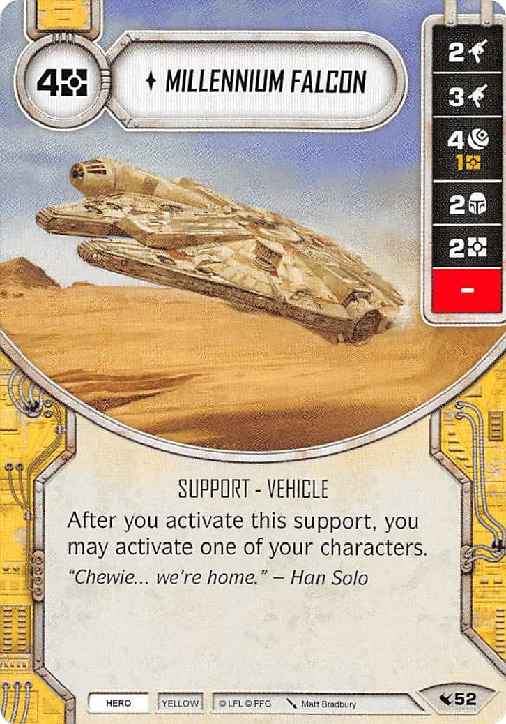Millennium Falcon — Legacies card