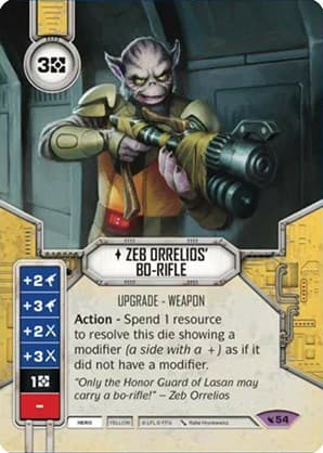 Zeb Orrelios' Bo-Rifle — Legacies card
