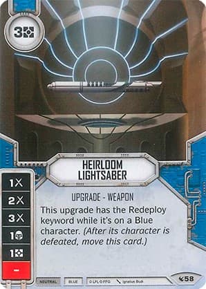 Heirloom Lightsaber — Legacies card