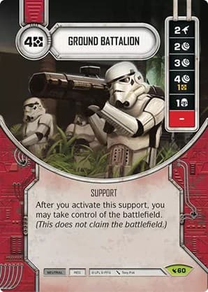 Ground Battalion — Legacies card