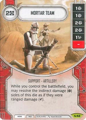 Mortar Team — Legacies card