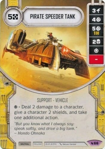 Pirate Speeder Tank — Legacies card