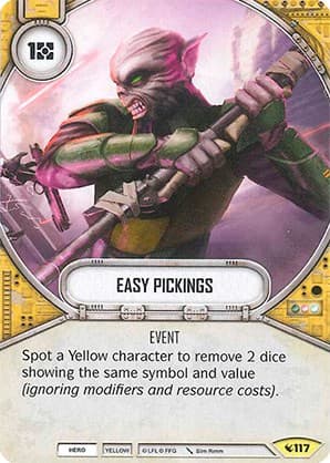 Easy Pickings — Legacies card