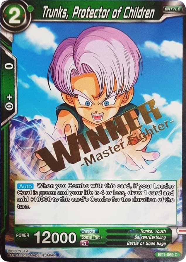Trunks, Protector of Children (Winner Stamped) — Tournament Promotion Cards card