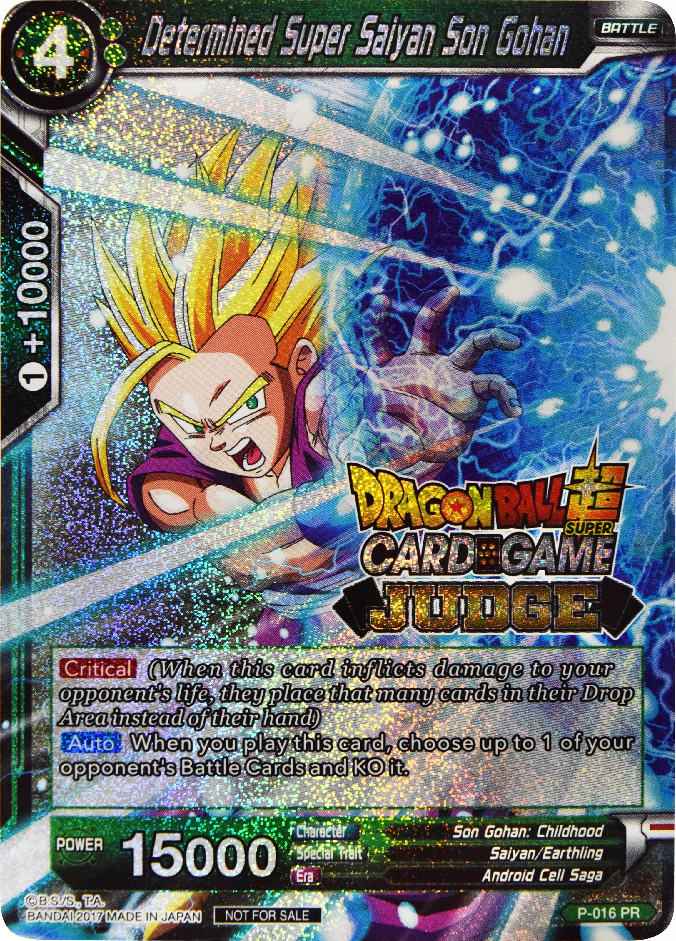 Determined Super Saiyan Son Gohan — Judge Promotion Cards card