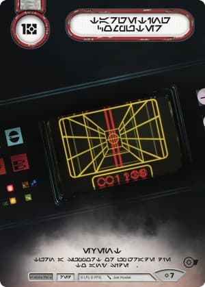 Targeting Computer (Extended Full Art) (Aurebesh Text) — SWD: Promo Cards card
