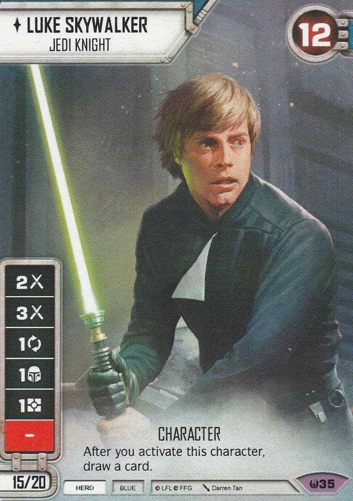Luke Skywalker - Jedi Knight (Extended Full Art) (Star Wars: Destiny Day Promo) — SWD: Promo Cards card