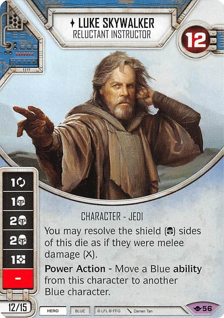 Luke Skywalker - Reluctant Instructor — Way of the Force card