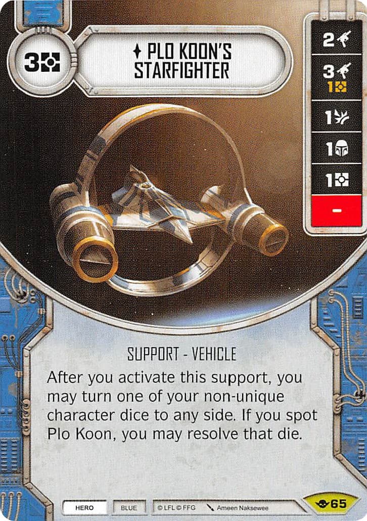 Plo Koon's Starfighter — Way of the Force card