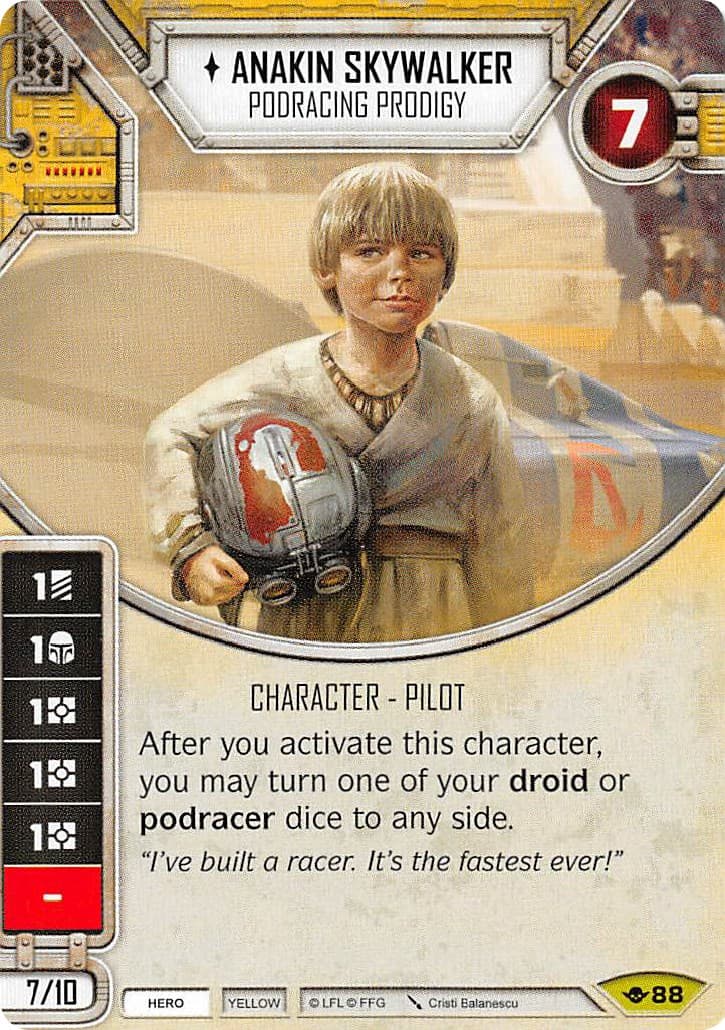 Anakin Skywalker - Podracing Prodigy — Way of the Force card