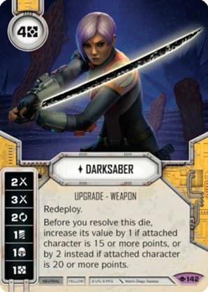 Darksaber — Way of the Force card