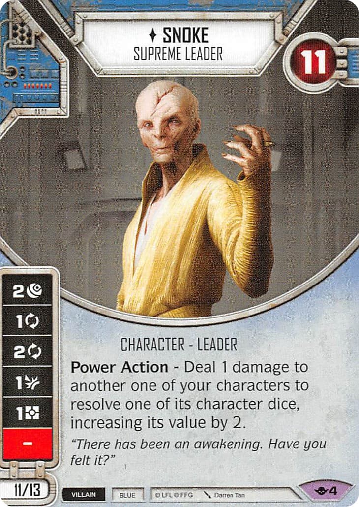 Snoke - Supreme Leader (Card Only) — Way of the Force card