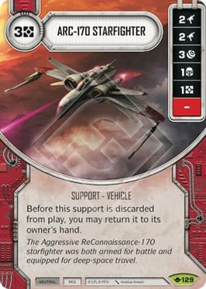 ARC-170 Starfighter — Way of the Force card