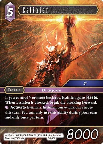 Estinien — Opus VI card