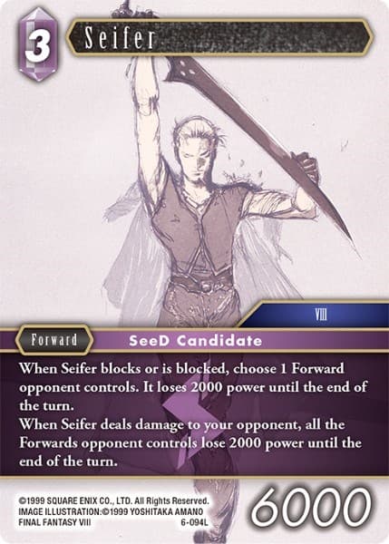 Seifer — Opus VI card