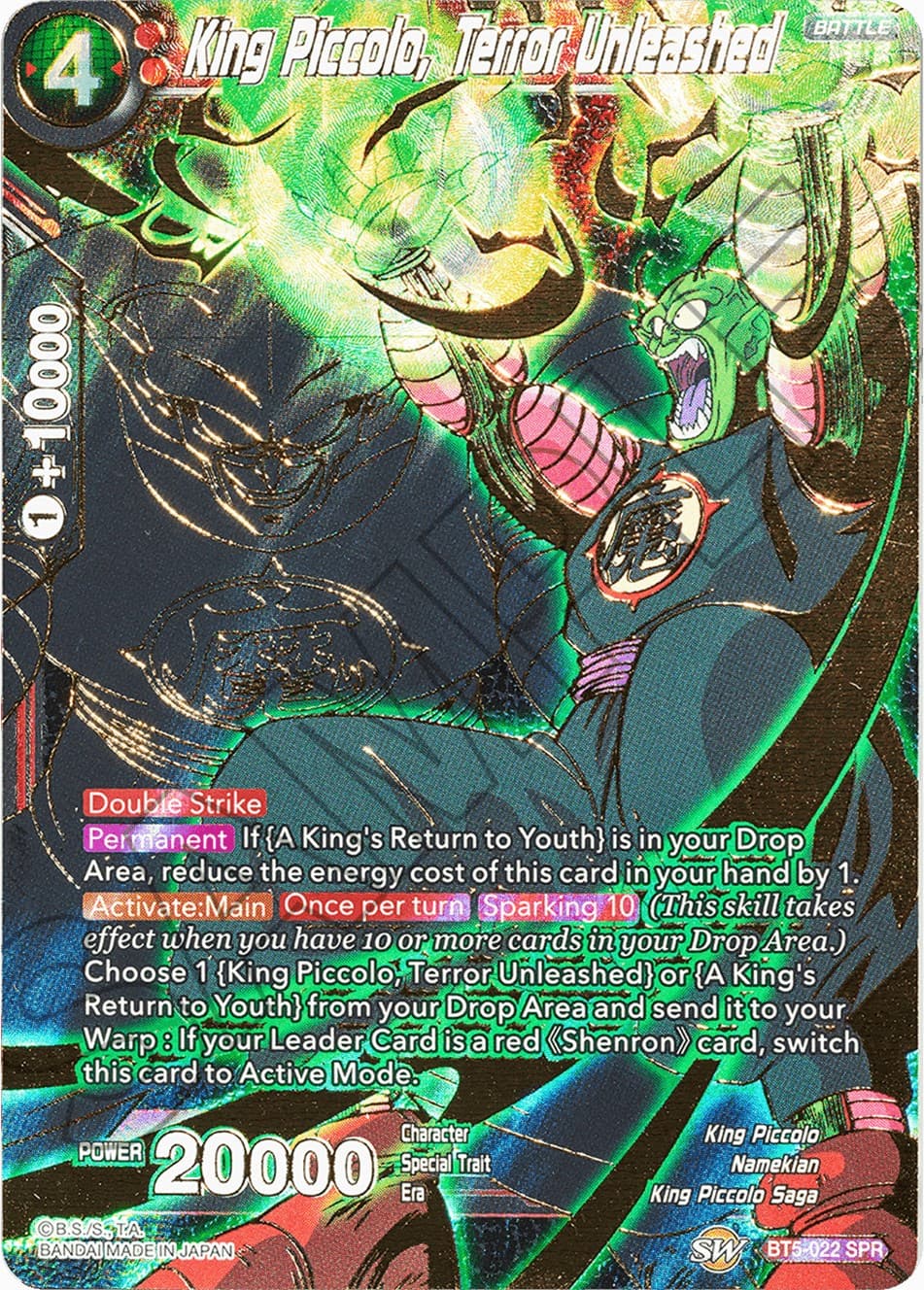 King Piccolo, Terror Unleashed (SPR) — Miraculous Revival card