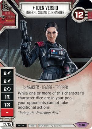 Iden Versio - Inferno Squad Commander — Across the Galaxy card