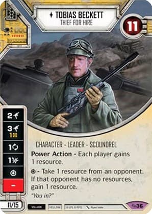 Tobias Beckett - Thief For Hire — Across the Galaxy card