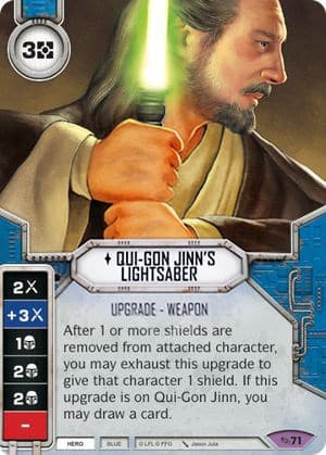 Qui-Gon Jinn's Lightsaber — Across the Galaxy card