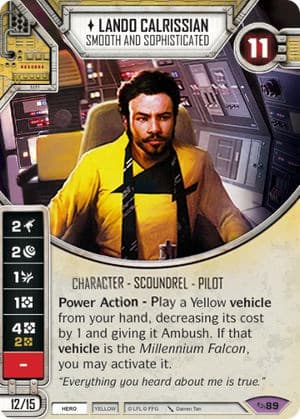 Lando Calrissian - Smooth and Sophisticated — Across the Galaxy card
