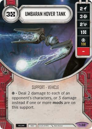Umbaran Hover Tank (Card Only) — Across the Galaxy card