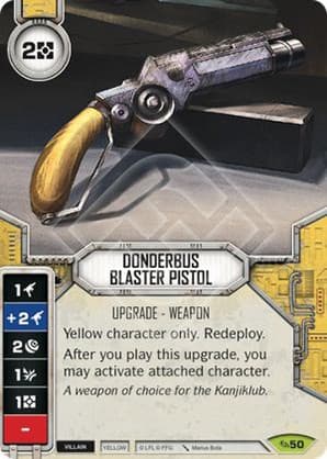 Donderbus Blaster Pistol — Across the Galaxy card