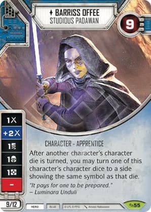 Barriss Offee — Across the Galaxy card