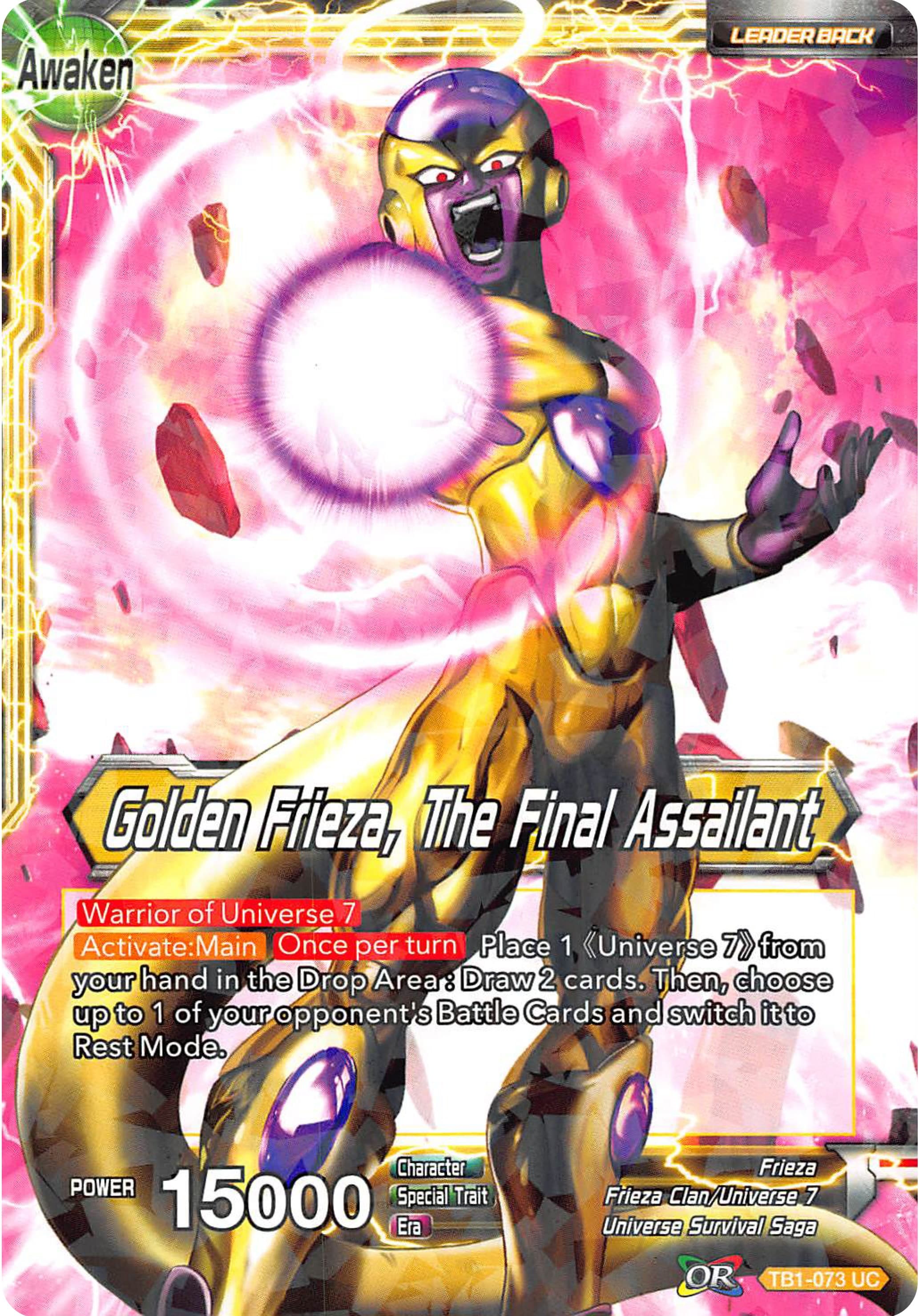 Frieza // Golden Frieza, The Final Assailant (2018 Big Card Pack) — Promotion Cards card