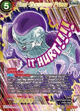 Final Showdown Frieza (SPR) — Clash of Fates card