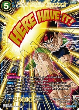 Final Strike Bardock (SPR) — Clash of Fates card