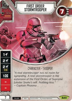 First Order Stormtrooper — Convergence card