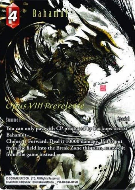 Bahamut (Prerelease Promo) — FF: Promo Cards card