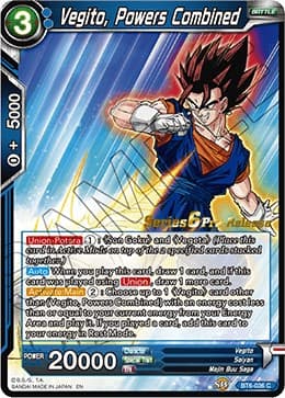 Vegito, Powers Combined — Destroyer Kings Pre-Release Cards card
