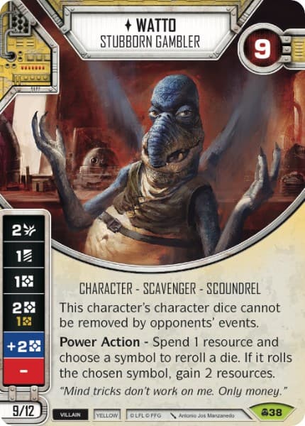 Watto - Stubborn Gambler — Convergence card