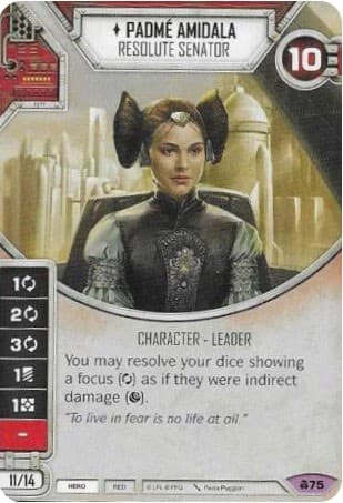 Padme Amidala - Resolute Senator — Convergence card