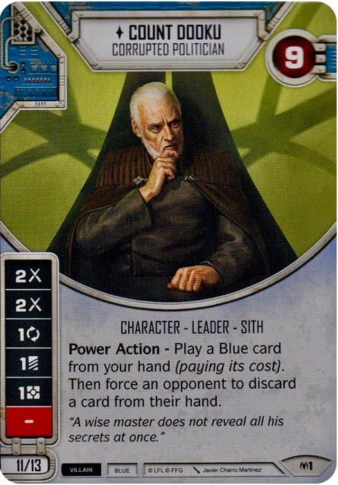 Count Dooku - Corrupted Politician — Allies of Necessity card