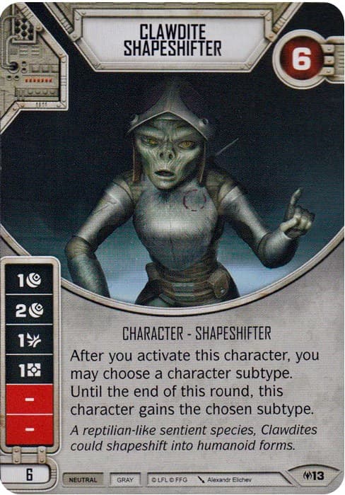 Clawdite Shapeshifter — Allies of Necessity card