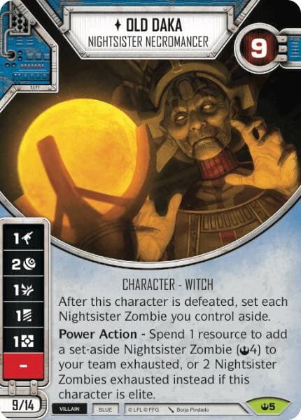 Old Daka - Nightsister Necromancer (Card Only) — Spark of Hope card