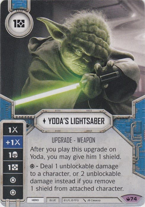 Yoda's Lightsaber — Spark of Hope card