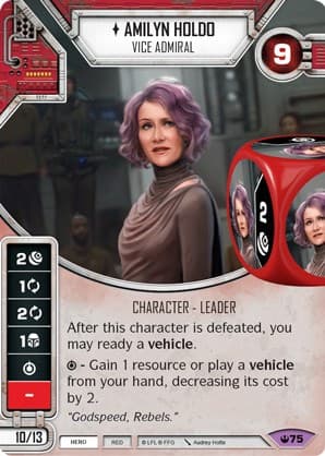 Amilyn Holdo - Vice Admiral — Spark of Hope card