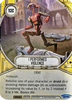 I Performed Violence — Spark of Hope card
