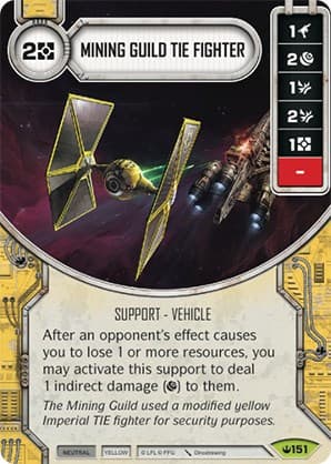 Mining Guild TIE Fighter — Spark of Hope card