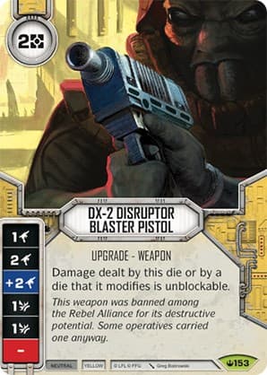 DX-2 Disruptor Blaster Pistol — Spark of Hope card