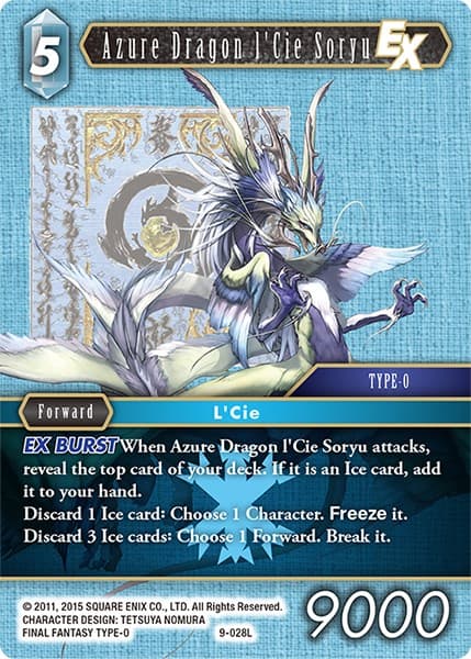 Azure Dragon l'Cie Soryu EX — Opus IX card