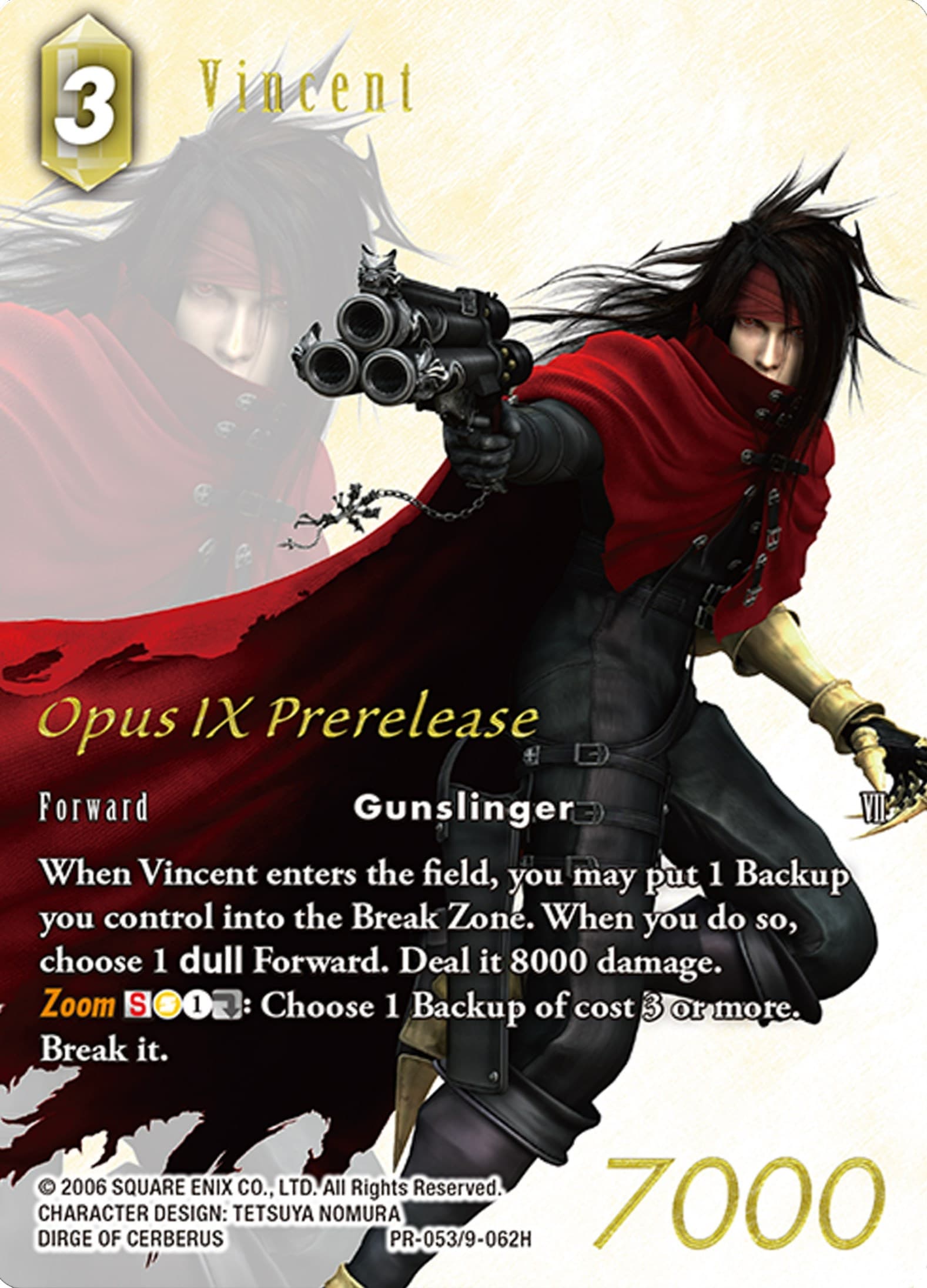 Vincent (Prerelease Promo) — FF: Promo Cards card